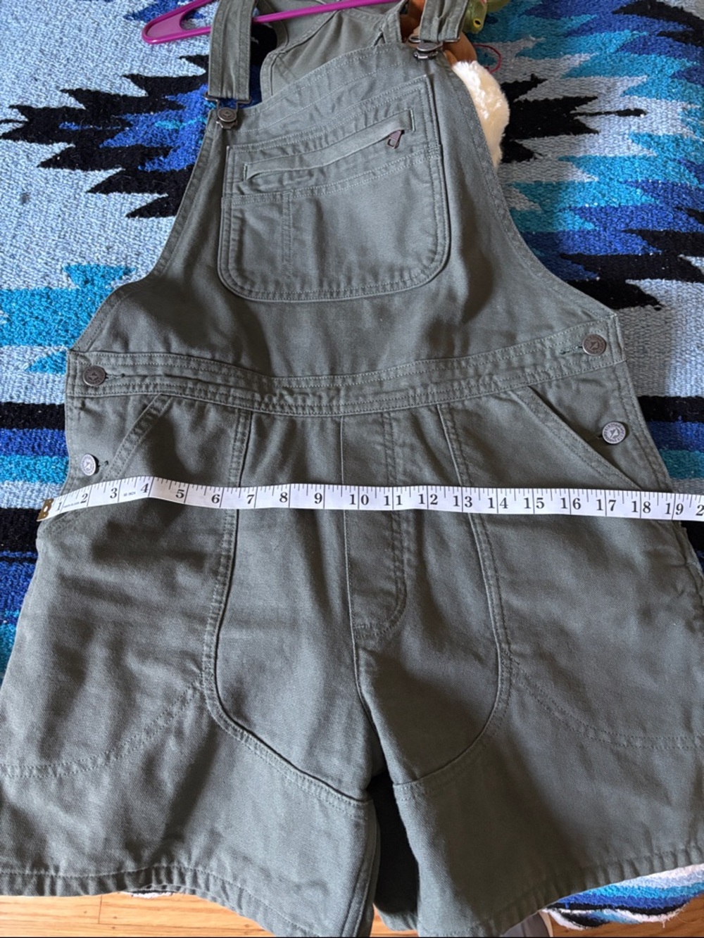 Patagonia Olive Green Short Overalls - Picture 5 of 6